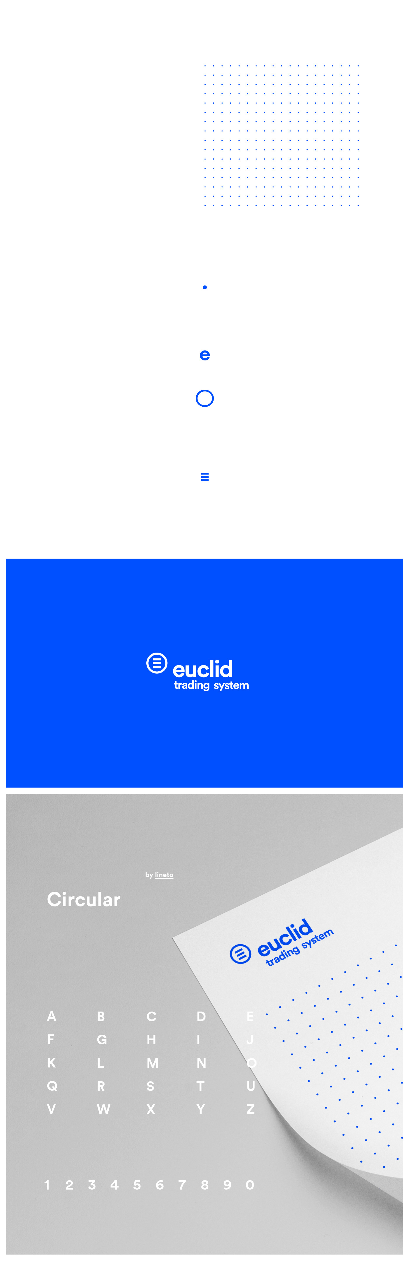 redesign identity euclid trading system logo business card