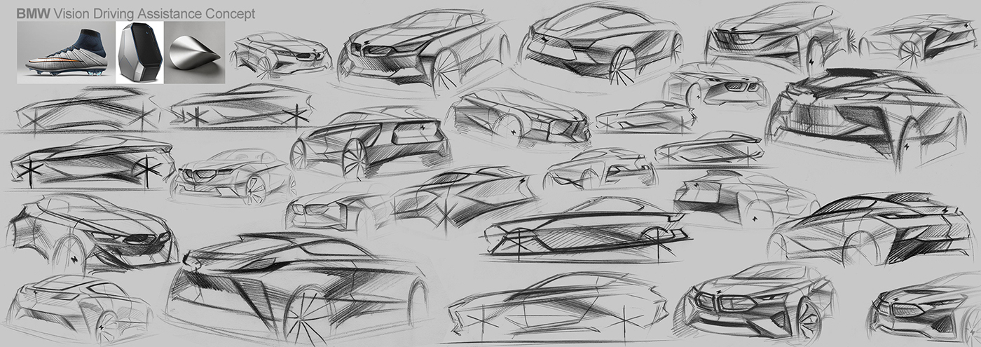 BMW design concpet sketch car design painting   car exterior exterior design auto design