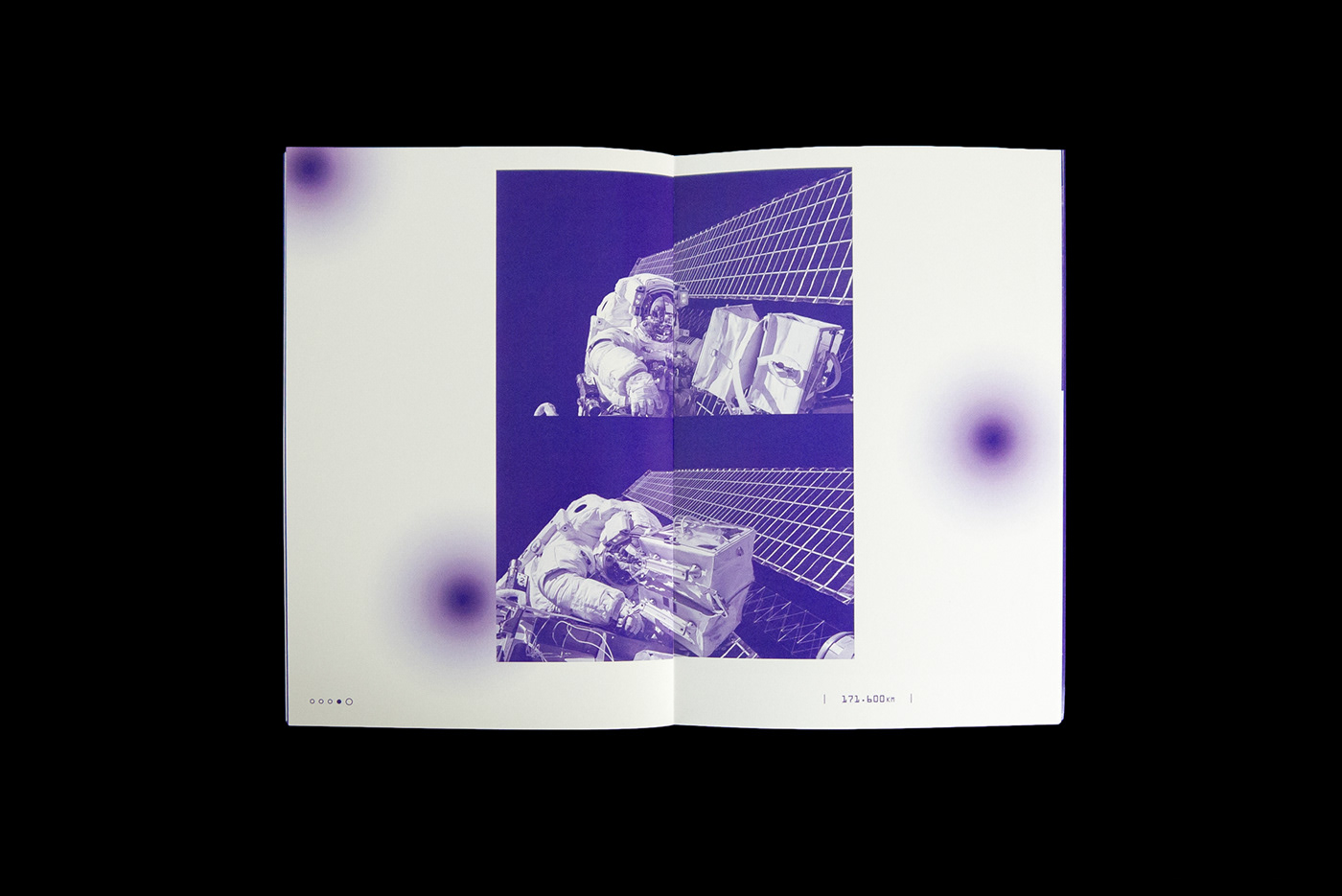 editorial moon graphic design  apollo 11 Space  blue gold fanzine nasa editorial design 