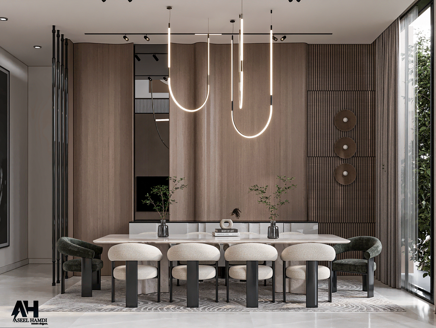 contemporary modern interior design  architecture Render luxury living room United Arab Emirates Modern Design reception