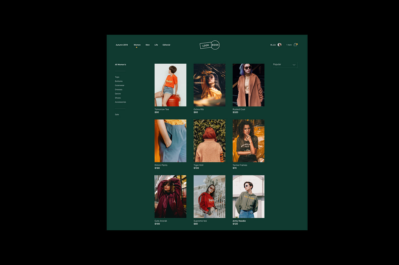 Fashion  interaction UI ux app digital design Adobe XD