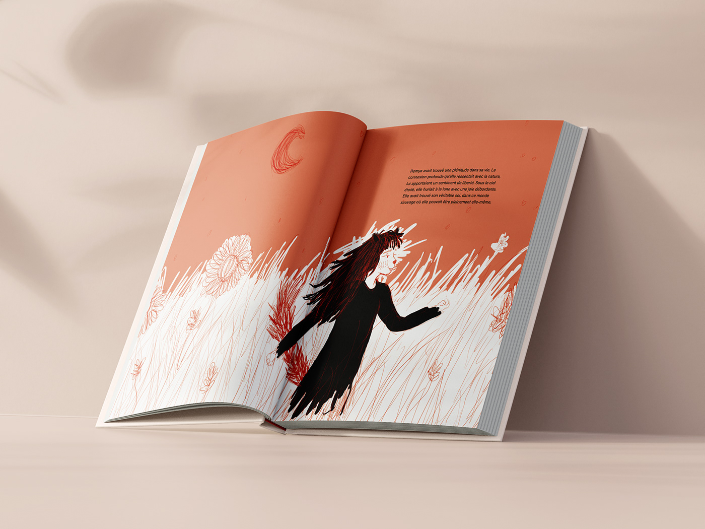 storybook poetic editorial illustrations schoolproject