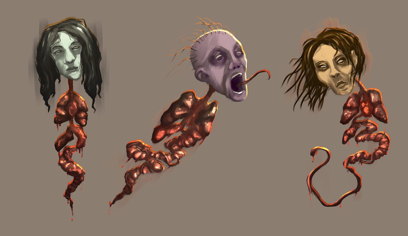 cryptid monster creature digital illustration concept art concept