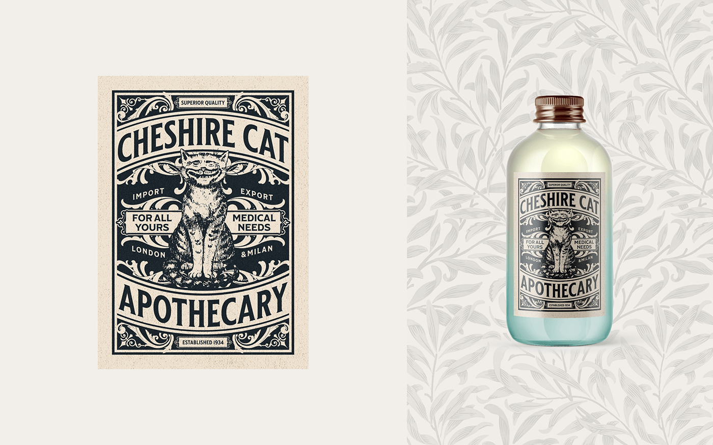 graphic design  kittl Label ornament Packaging print template typography   Victorian vintage
