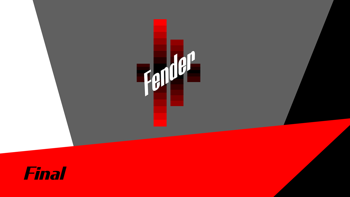 fender Logo redesign logos graphic design  branding  vector