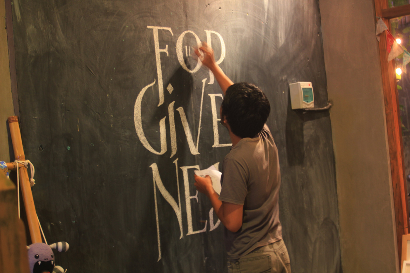 wall art chalk Chalk art Chalk Lettering lettering HAND LETTERING handmade font seminyak bali