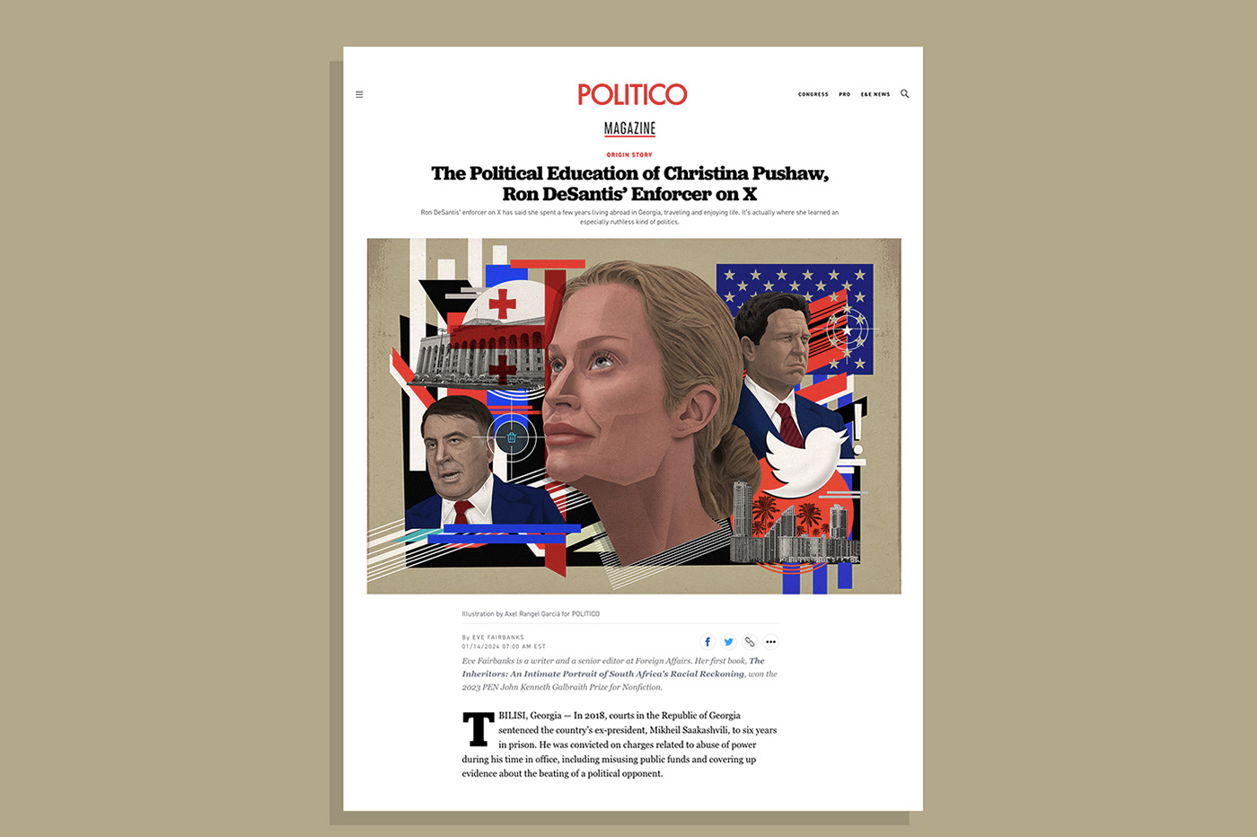politico Ron DeSantis Digital Art  ILLUSTRATION  florida politics editorial usa america Elections