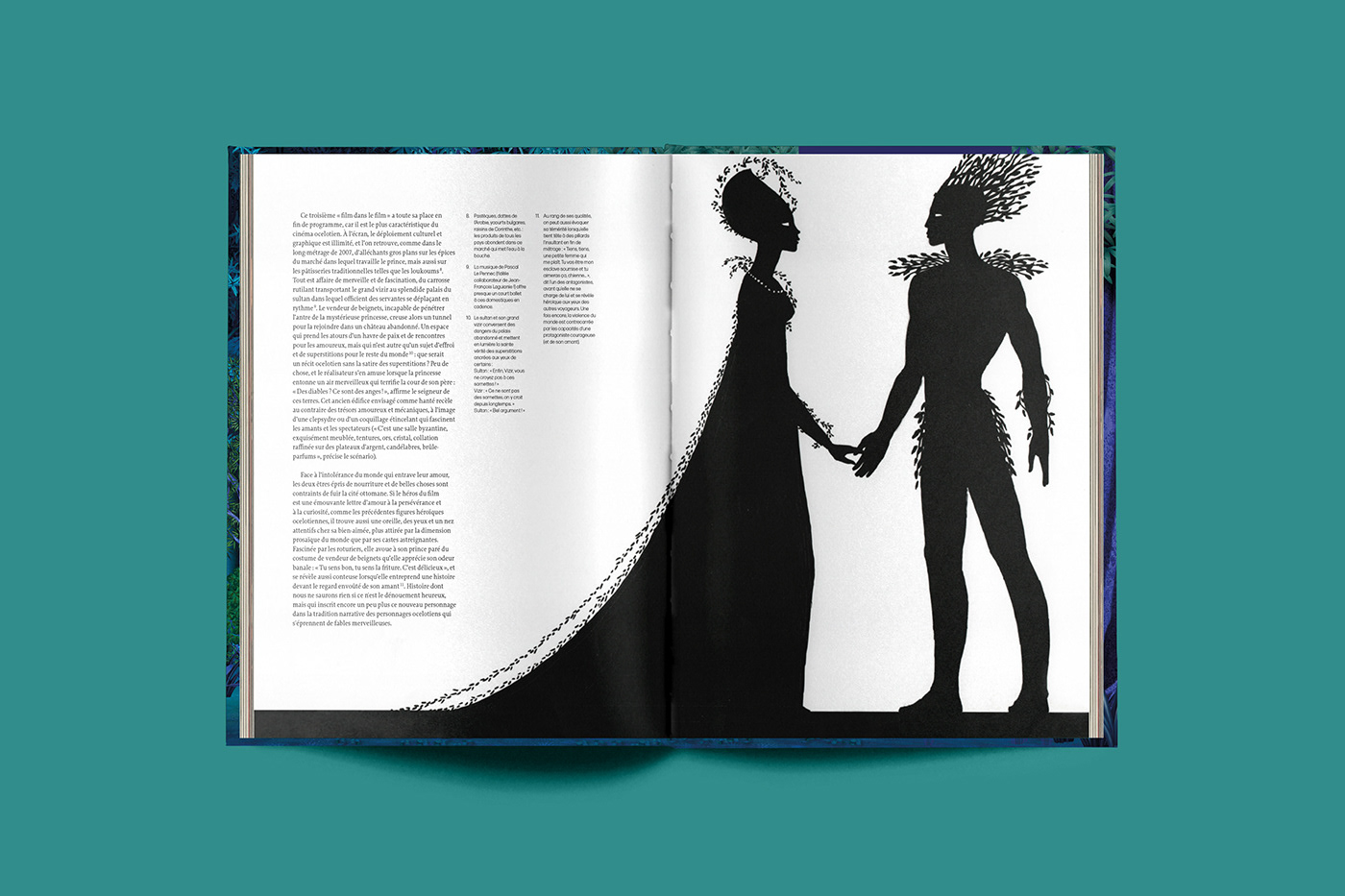 animation  azur et asmar book Cinema edition Layout Michel Ocelot ombres print typography  