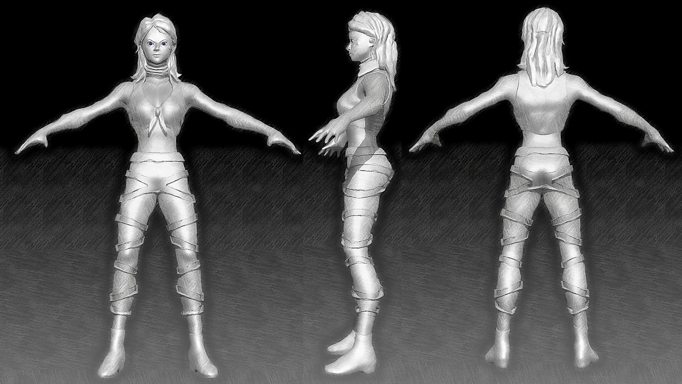 3D model Girl super Girl