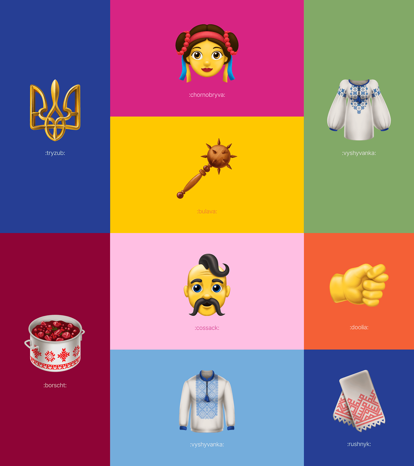 graphic design  Emoji Digital Art  concept artwork digital illustration ILLUSTRATION  ukraine culture art