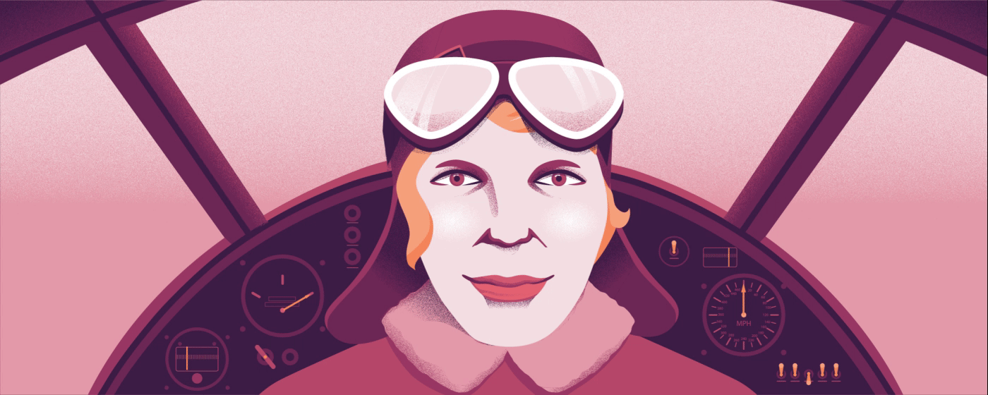 Amelia Earhart 
was an American aviation pioneer and author. She was the first female aviator to fly