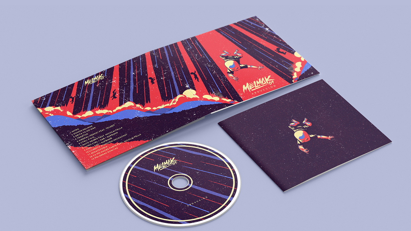Abduction cd artwork cassette album cover Portada music art work bogota Music Packaging