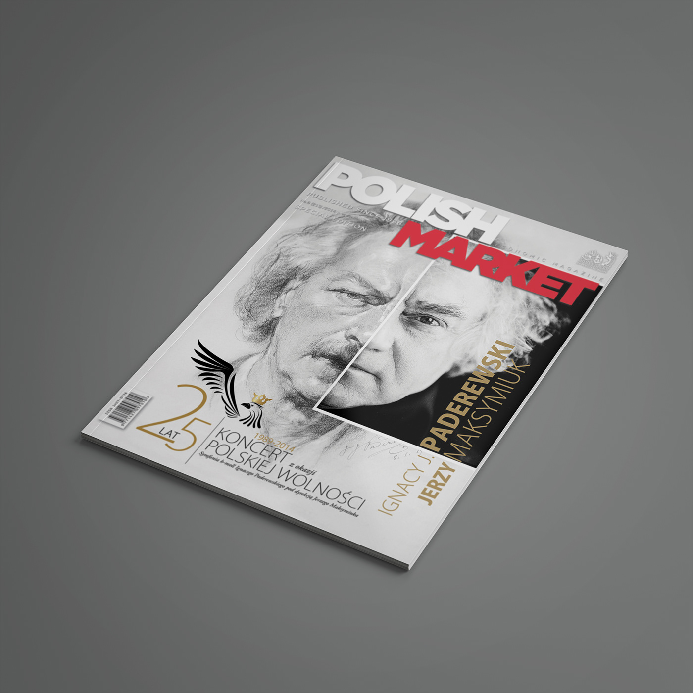 magazine poland print economy cover Layout graphic editorial design  typography   dtp