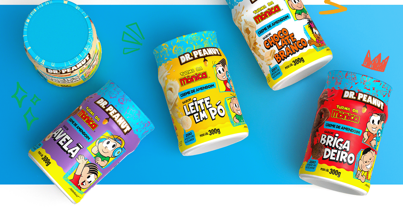 amendoim comics dessert Food  Fun hq package peanut quadrinhos Turma da Mônica