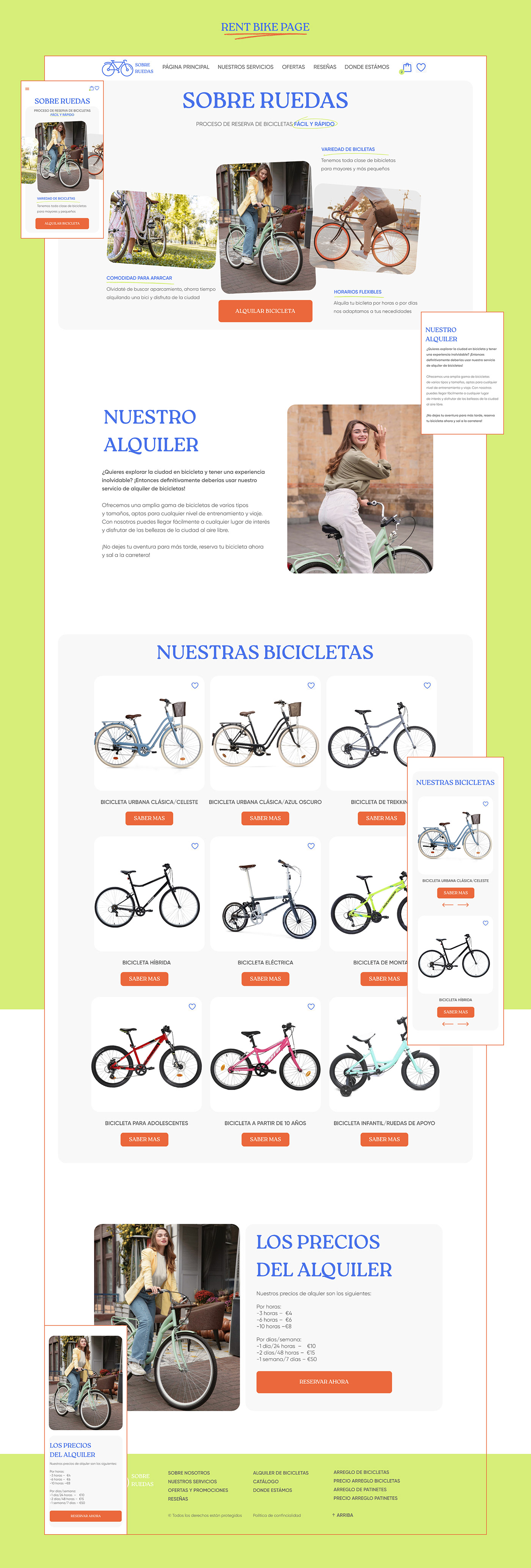 UxUIdesign Bicycle Onlineshop UserInterfaceDesign urbandesign uxui websitedesign bikerent onlinestoredesign userexperiencedesign