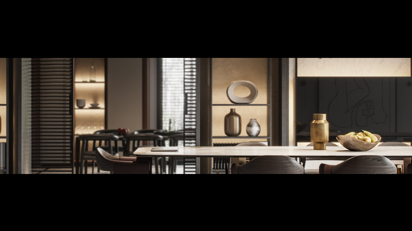 VizLine Studio Soffit Interiors visualization design interiors 3dmax CoronaRender  cinema 4d Adobe After Effects animation 