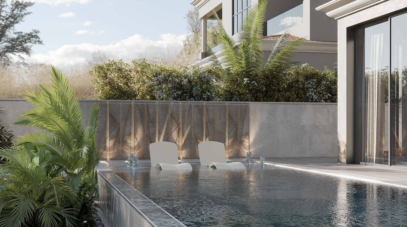 3dsmax architecture archviz CGI corona exterior house HOUSE DESIGN Landscape visualization