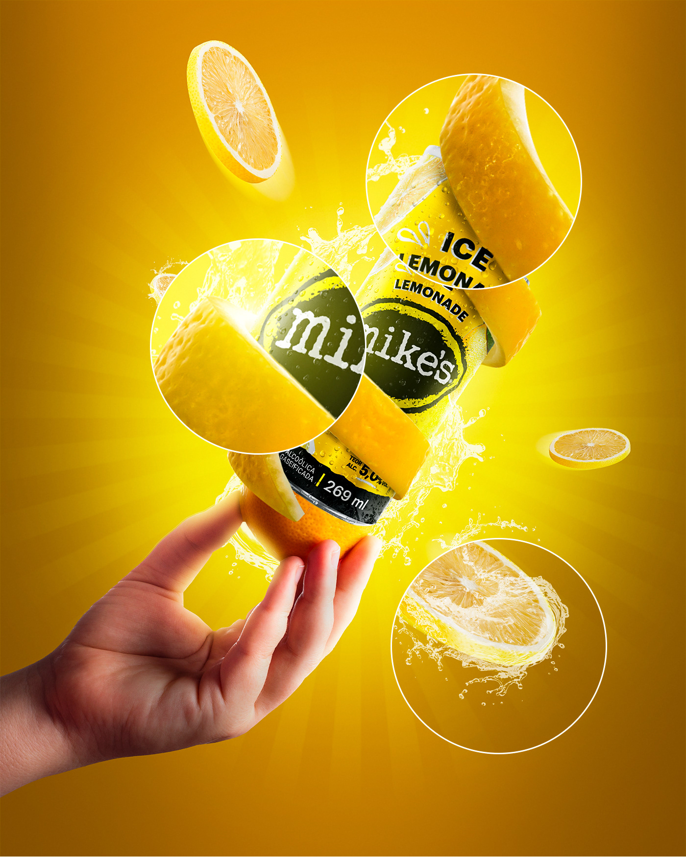 photoshop Graphic Designer design Social media post Mikes publicidade publicity poster marketing   Mike's hard lemonade