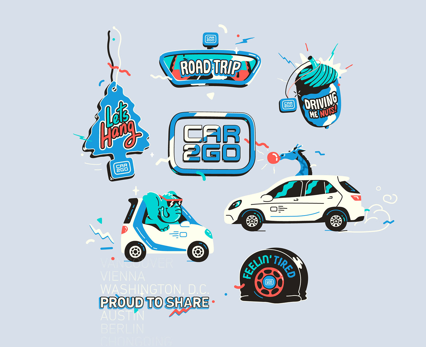 vector animation  loop gif giphy motion flat toon boom ILLUSTRATION  Icon