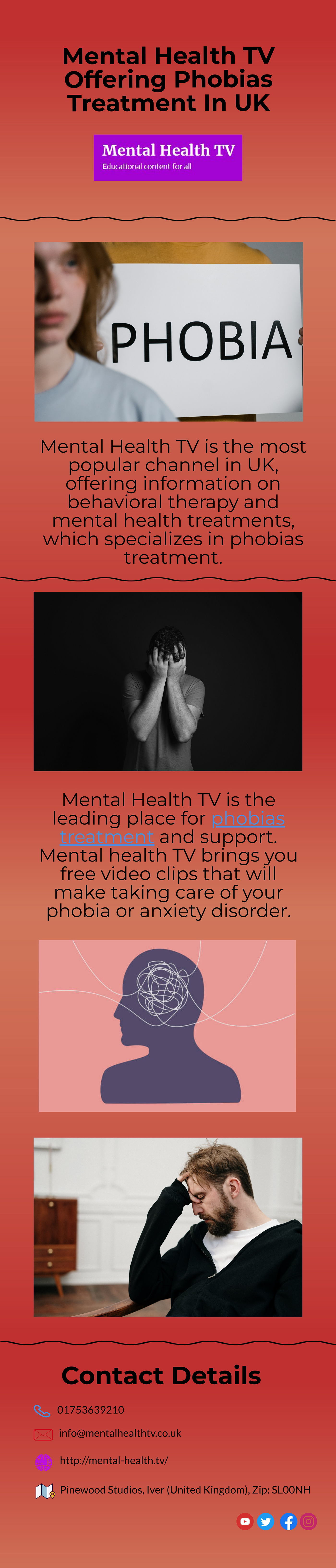 Mental health treatment, Mental Health Education, Phobia treatment