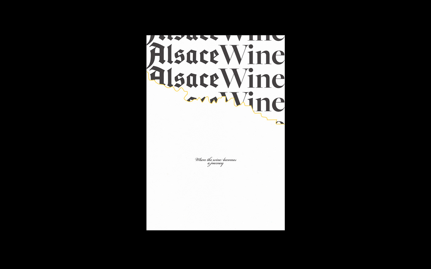 editorial typography   wine alsace branding 