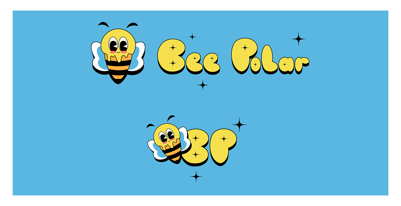 honey ice cream logo visual identity Graphic Designer adobe illustrator Logo Design Packaging yellow bee