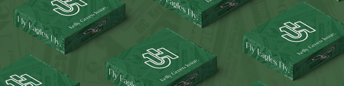 Philadelphia Eagles Jalen Hurts football design FOOTBALL BRANDING JH1 kelly green nfl