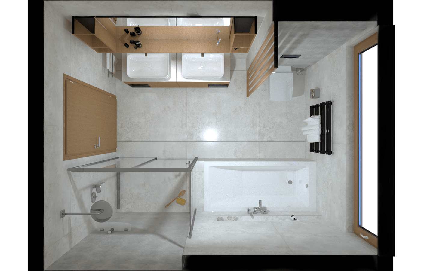 3d Visualisation bathroom interior design 