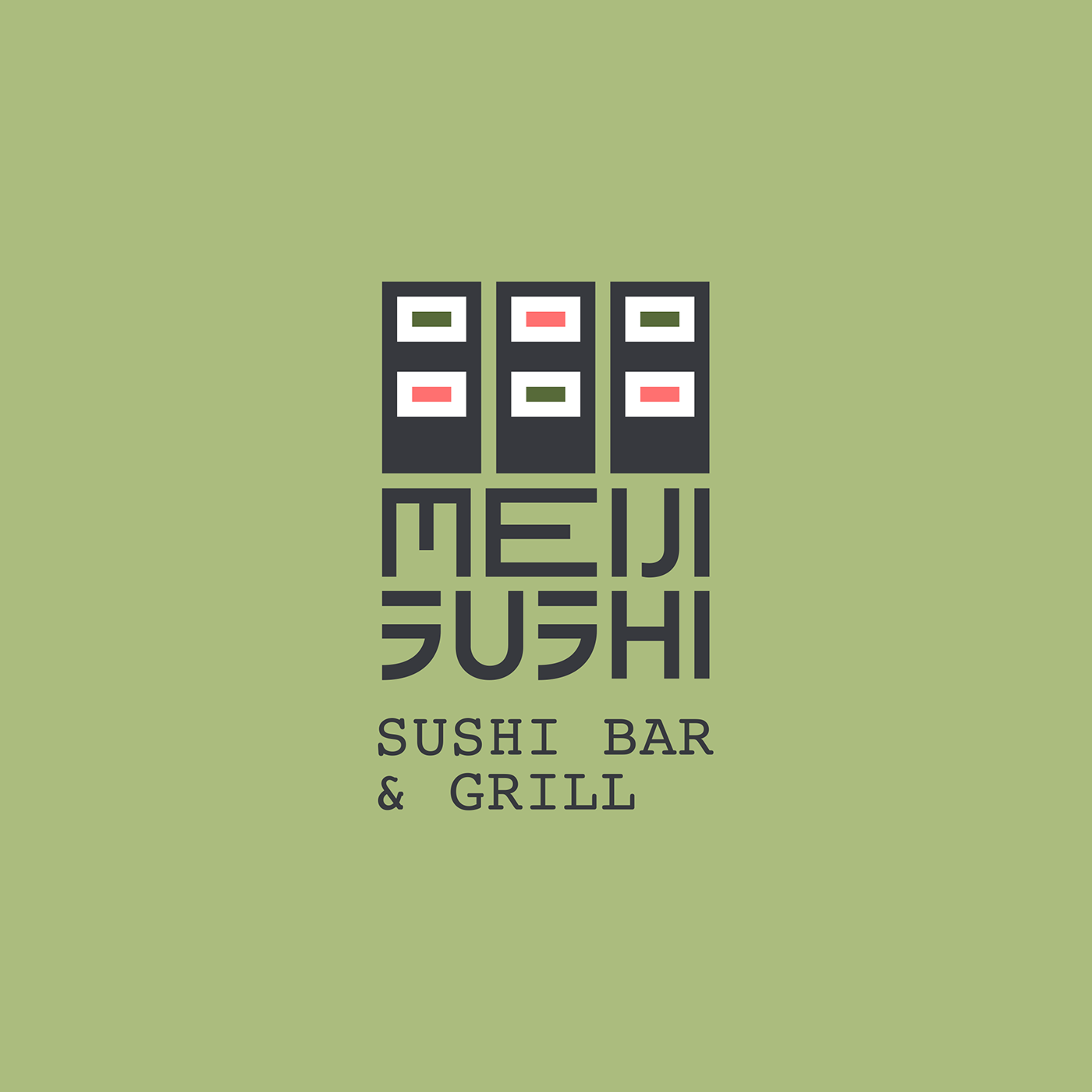 Sushi restaurant branding  logo simple Full Sail GRDBS december2018