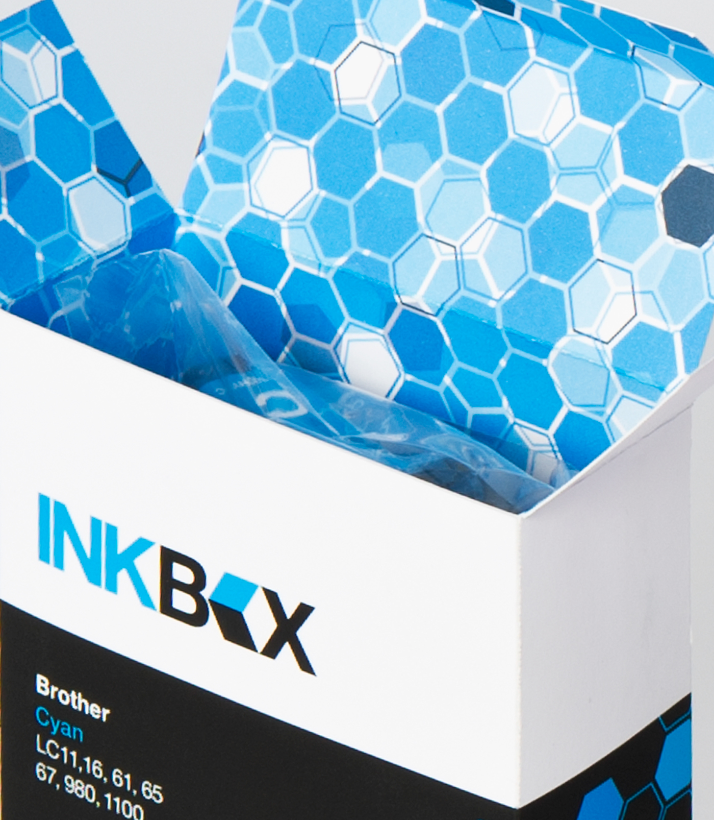 ink inkbox box negative space cartridge print logo Logo Design CMYK texture identity redesign design fedrigoni brand