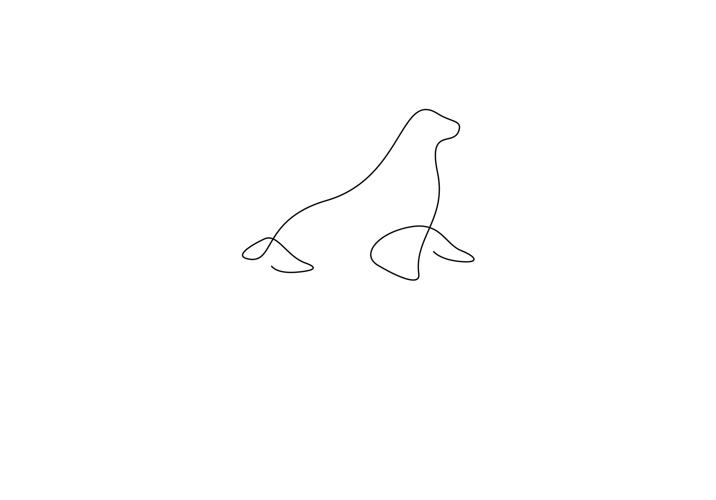 animals logos icons one line continuous line oneline minimal logo lineart line art