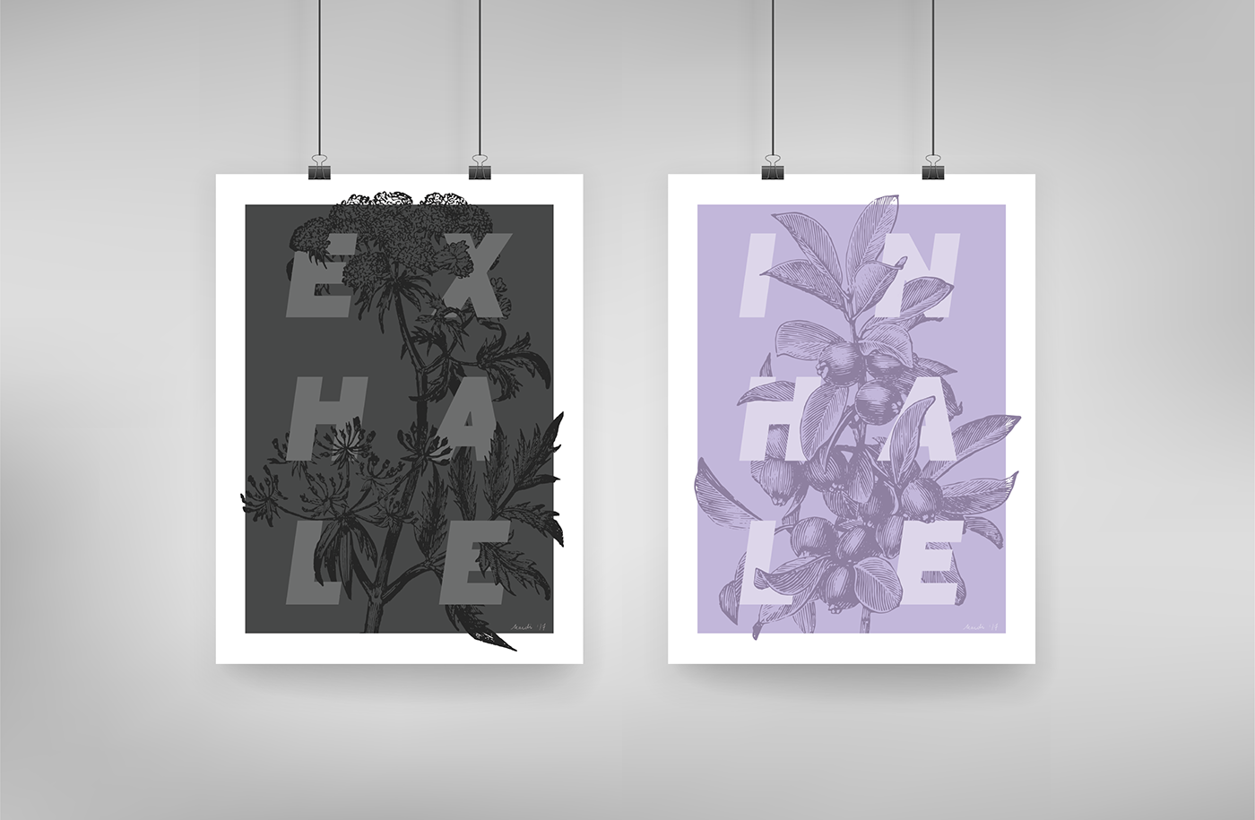 typography   Nature plants graphic design  graphic art collage layering 3D