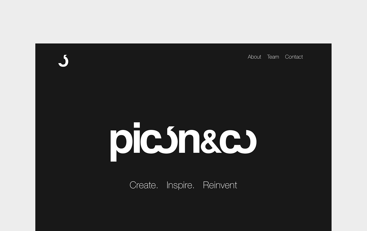 public relations art art curator miami picon and co Web Design  UI ux minimal inspire