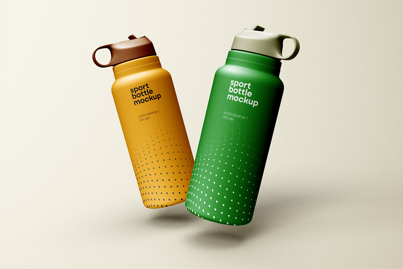 bottle branding  design drink free identity Mockup presentation Thermo water