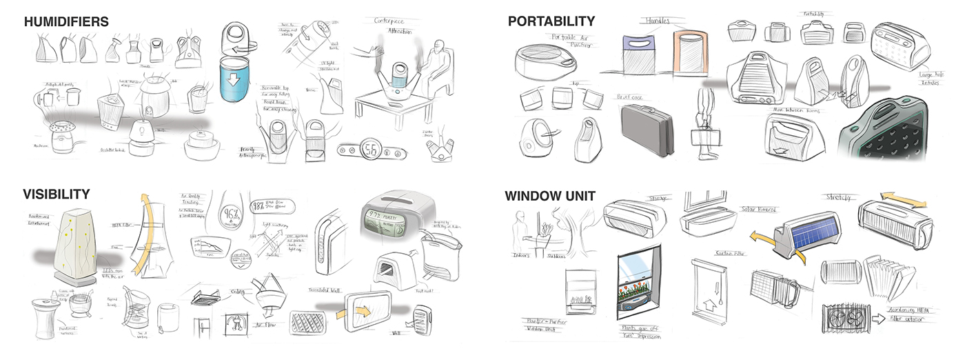 air purifier cradle air HoMedics purifier pure portable modular design product