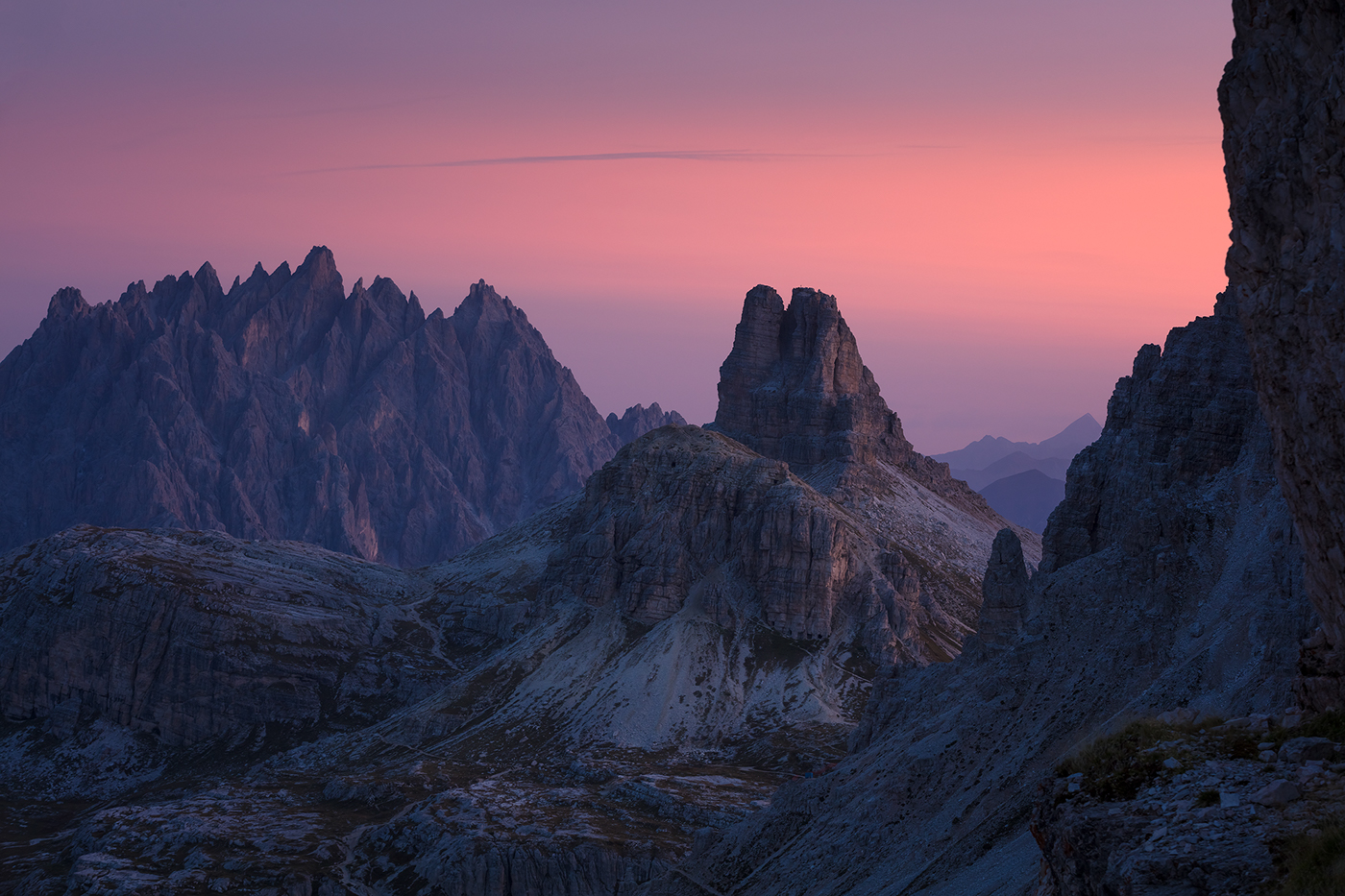 dolomites mountains Italy italian dolomites mountain range Cadini di Misurina landscape photography Europe Sunrise sunset