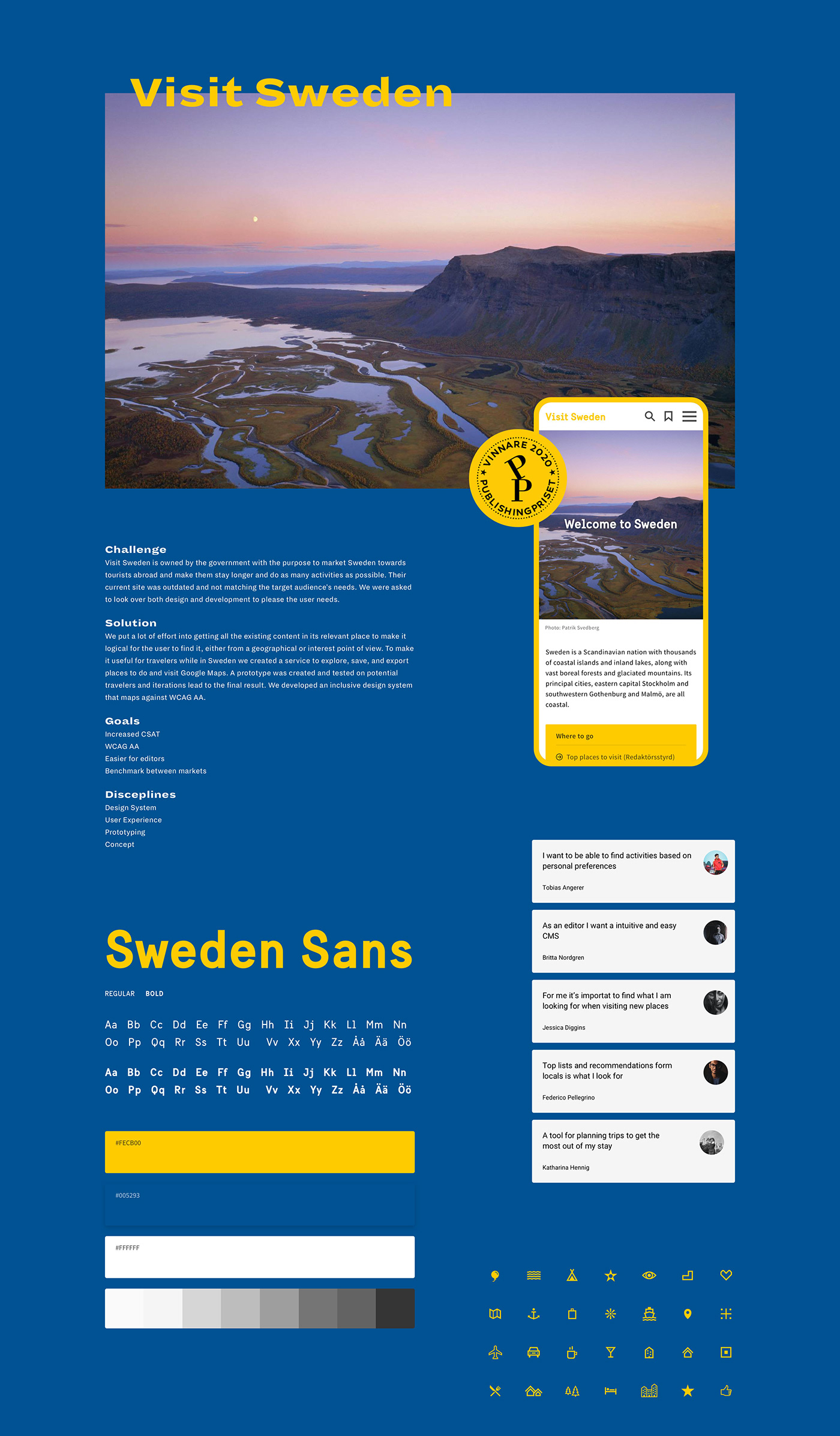 digital design Sweden UI ux visitsweden Webdesign