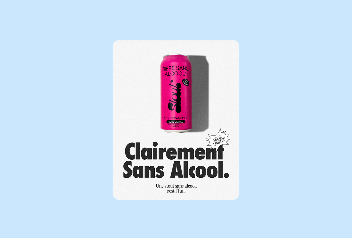 art direction  beer beverage bière brand identity colorful emballage Montreal Packaging typography  