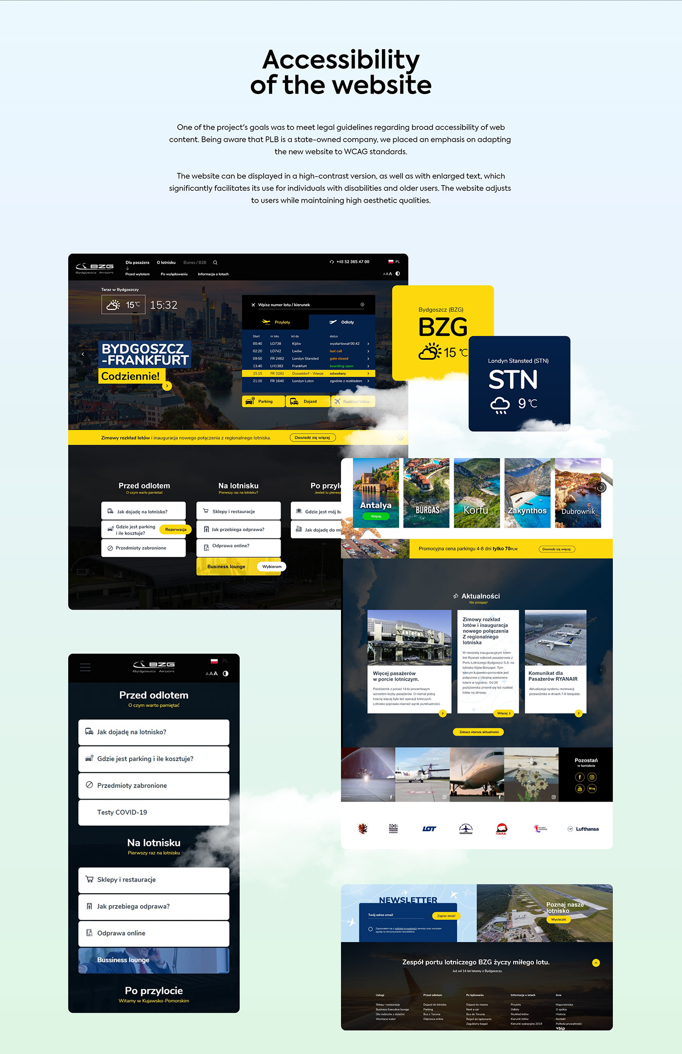airport design development UI ux UX design Webdesign Website Web Design  airport website