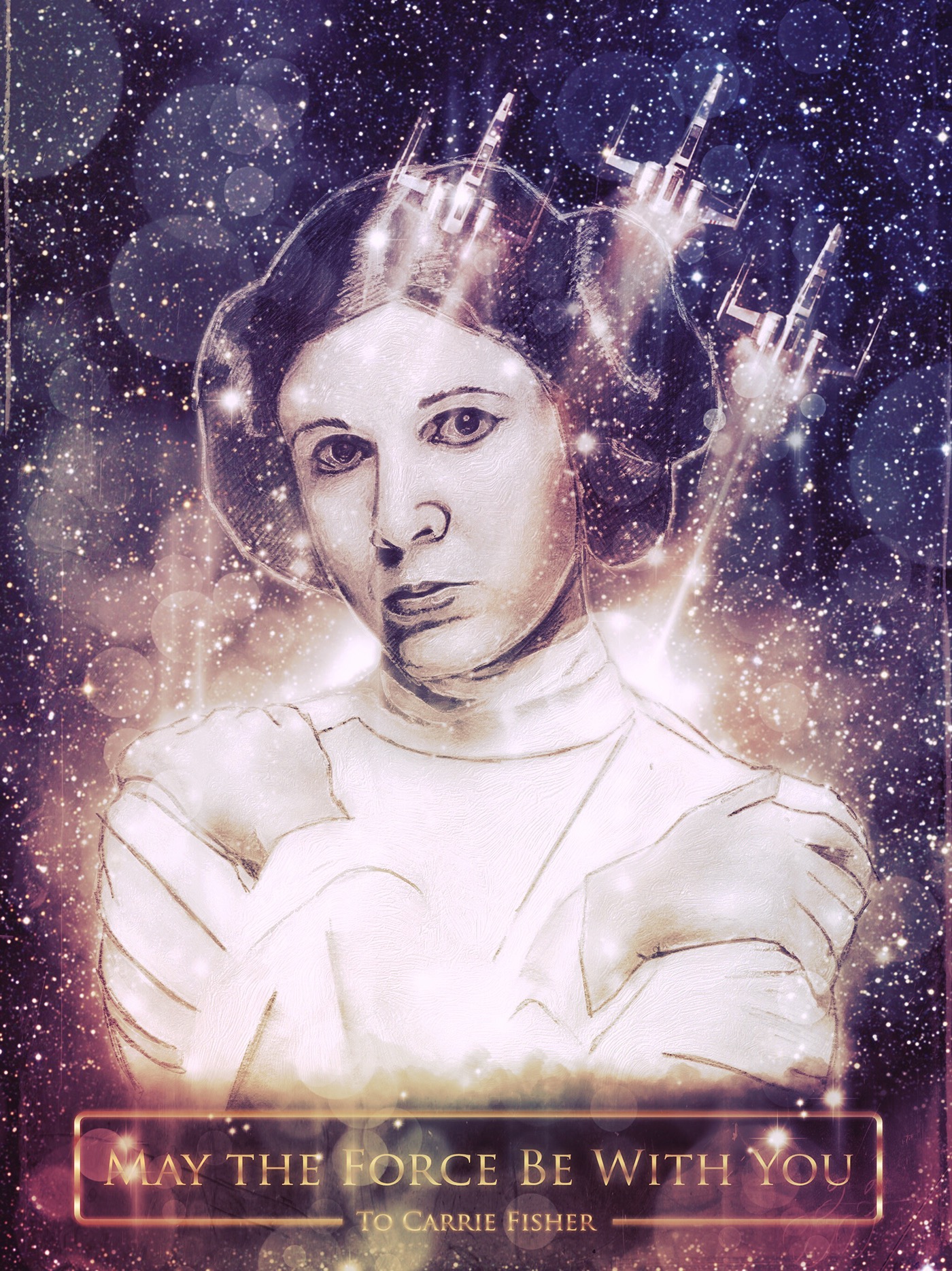 star wars Carrie Fisher may the 4th