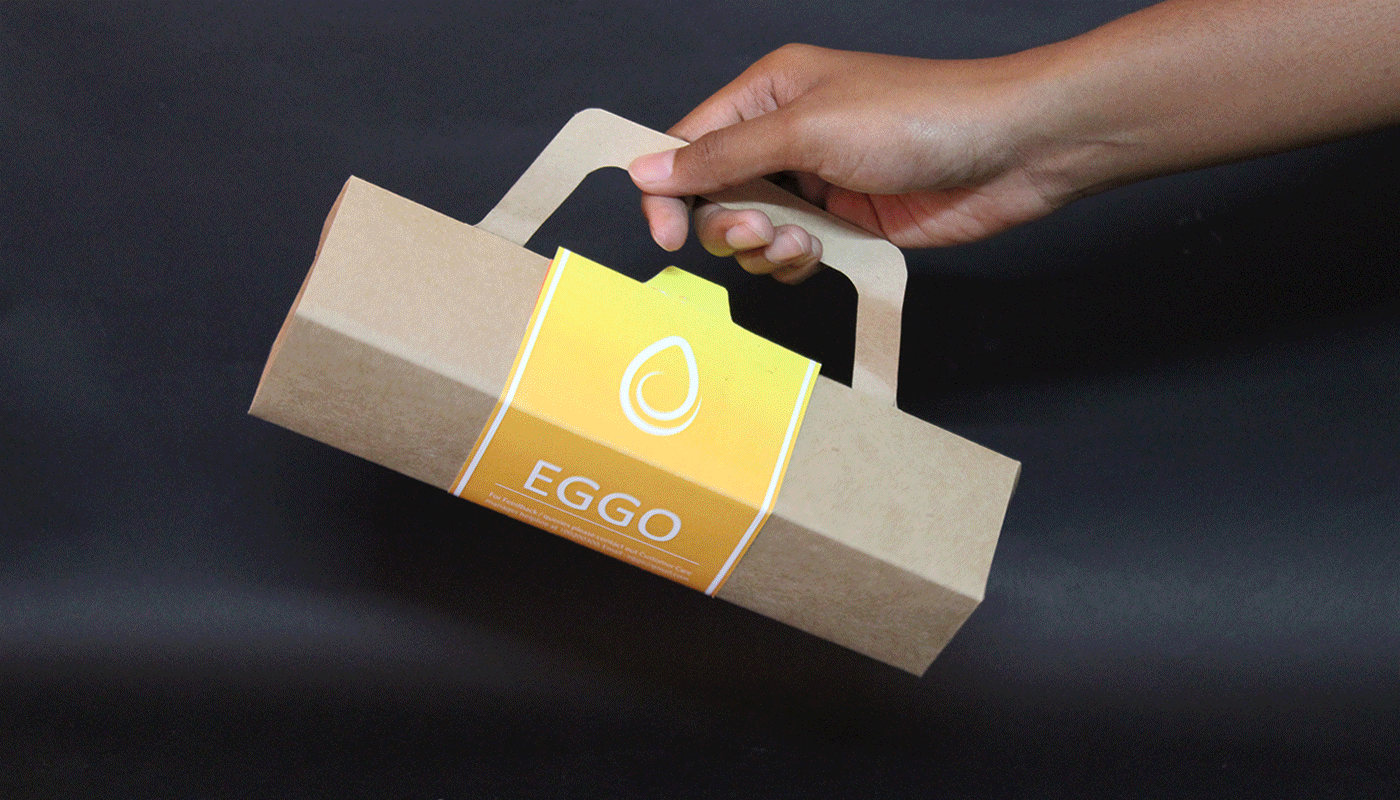 Packaging egg packaging packaging design Eggo egg paper recycle flatpack design photos