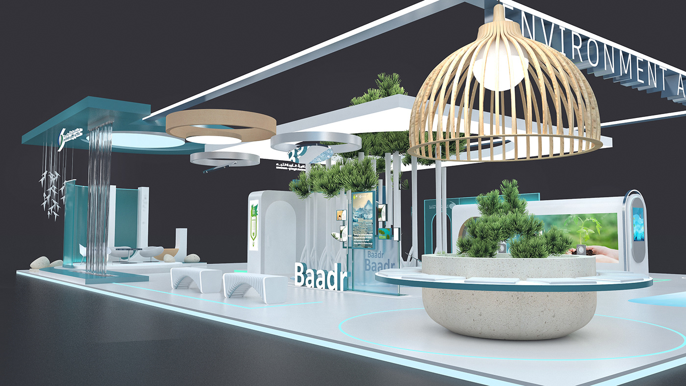 design environment acrylic minimal Stand Exhibition  Sustainable Design Greens MANGROOVS UAE