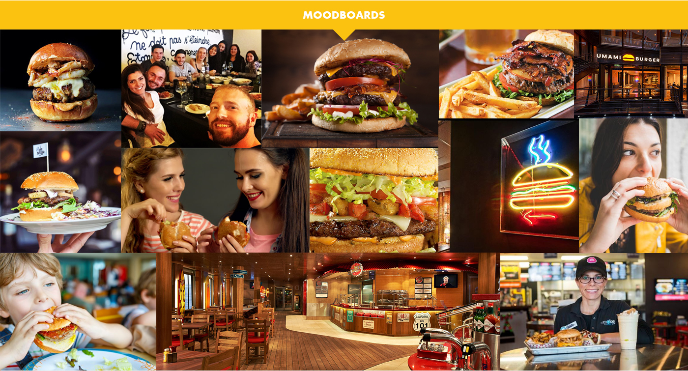 identity ILLUSTRATION  wordmark guideline animation  sketches moodboard burger branding services Logo Design