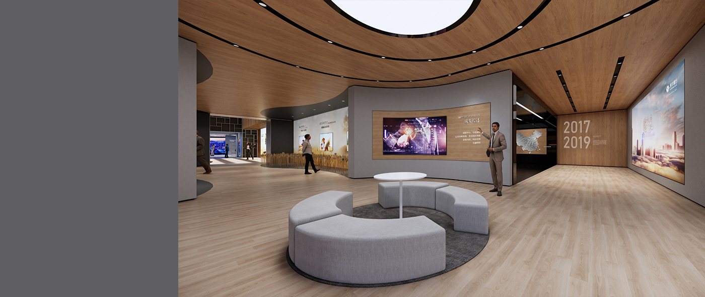 3D architecture Bank CreativeDirection showroomdesign