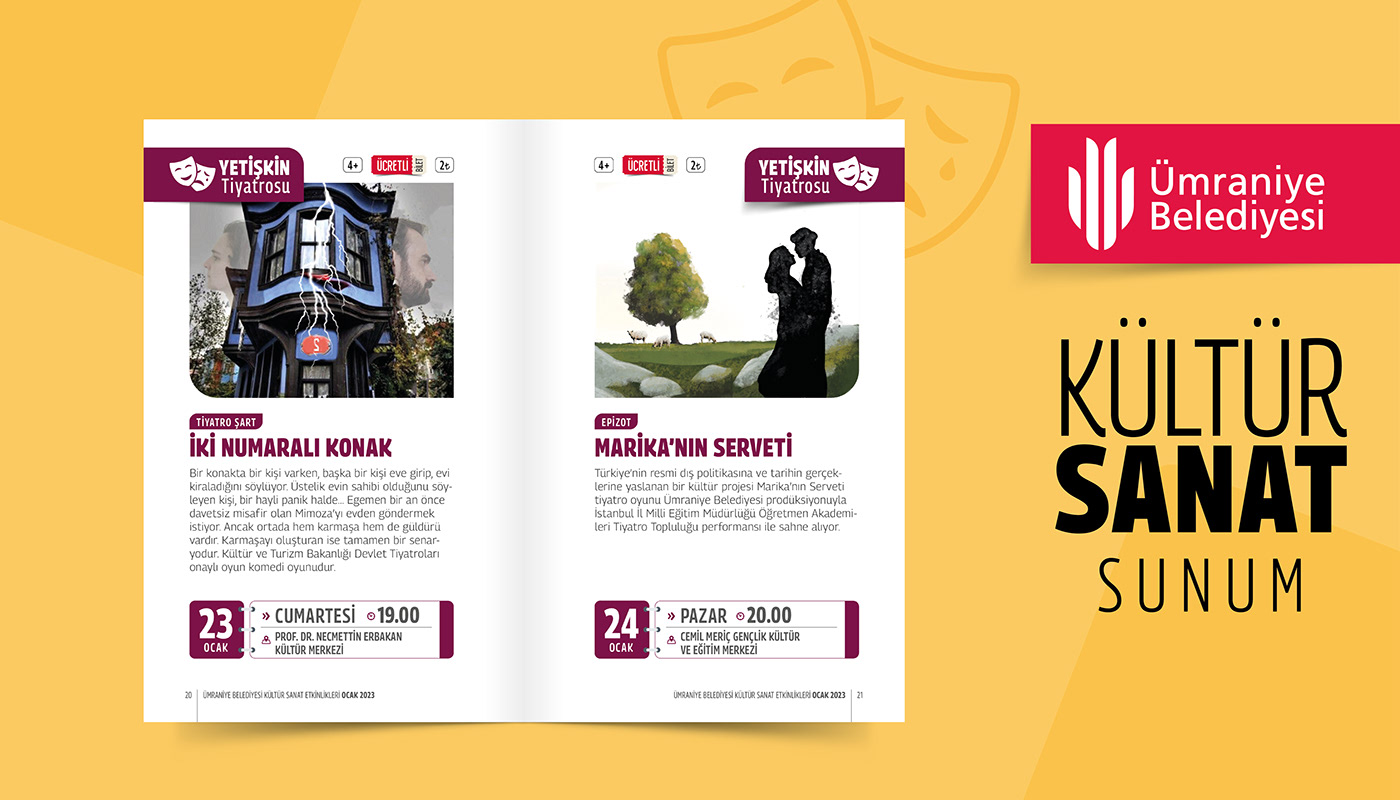book cover design culture design flyer kültür sanat Mockup presentation sunum template