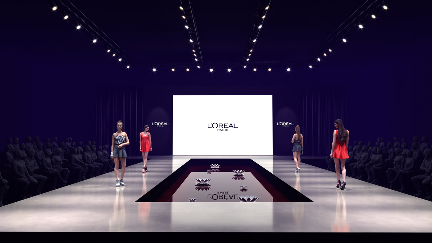 Loreal fashion show stage on Behance