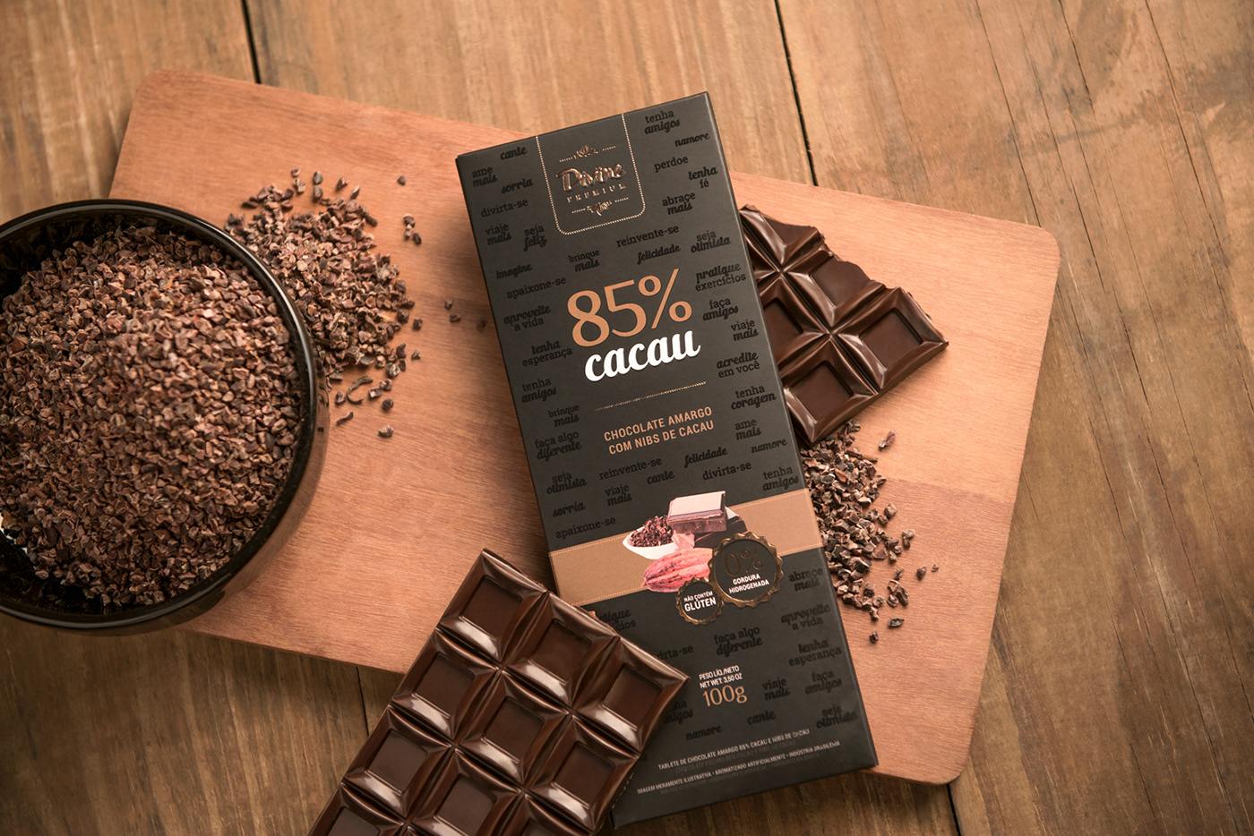 divine chocolate Cocoa Packaging packaging design premium packaging encantado premium chocolate