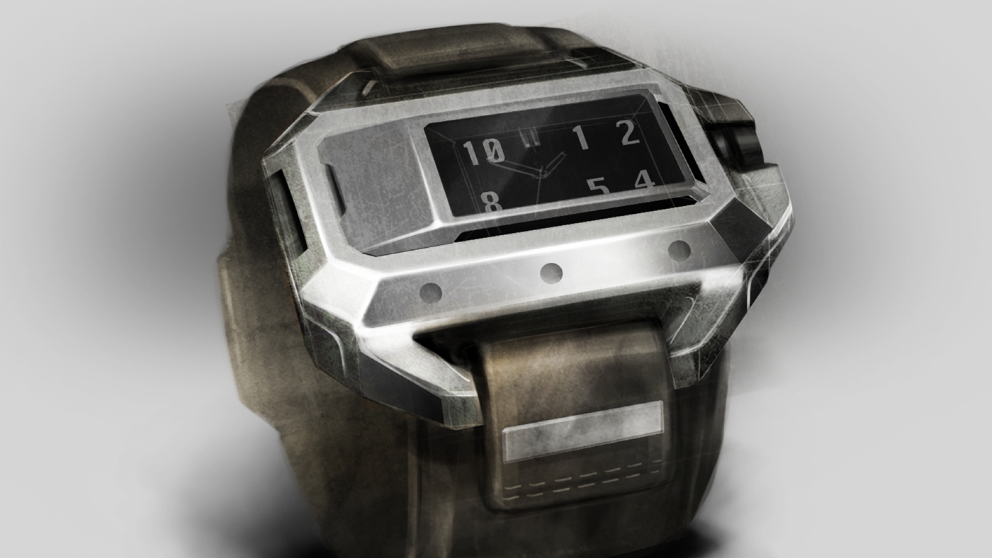 watch MMA concept sketching Watches timepieces photoshop Mixed martial arts form development