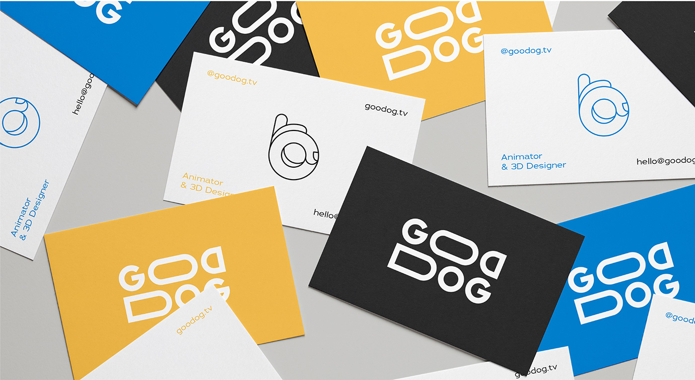 logo goodog 3D 2D branding  animation  graphic