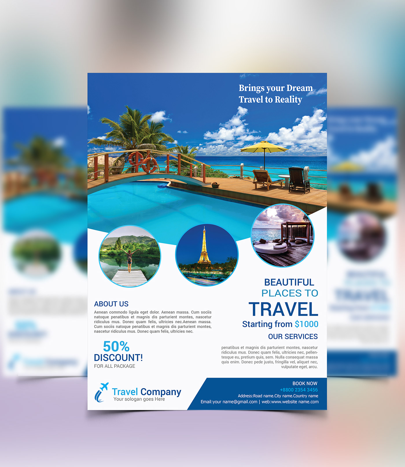 Travel Agency Flyer Design On Behance